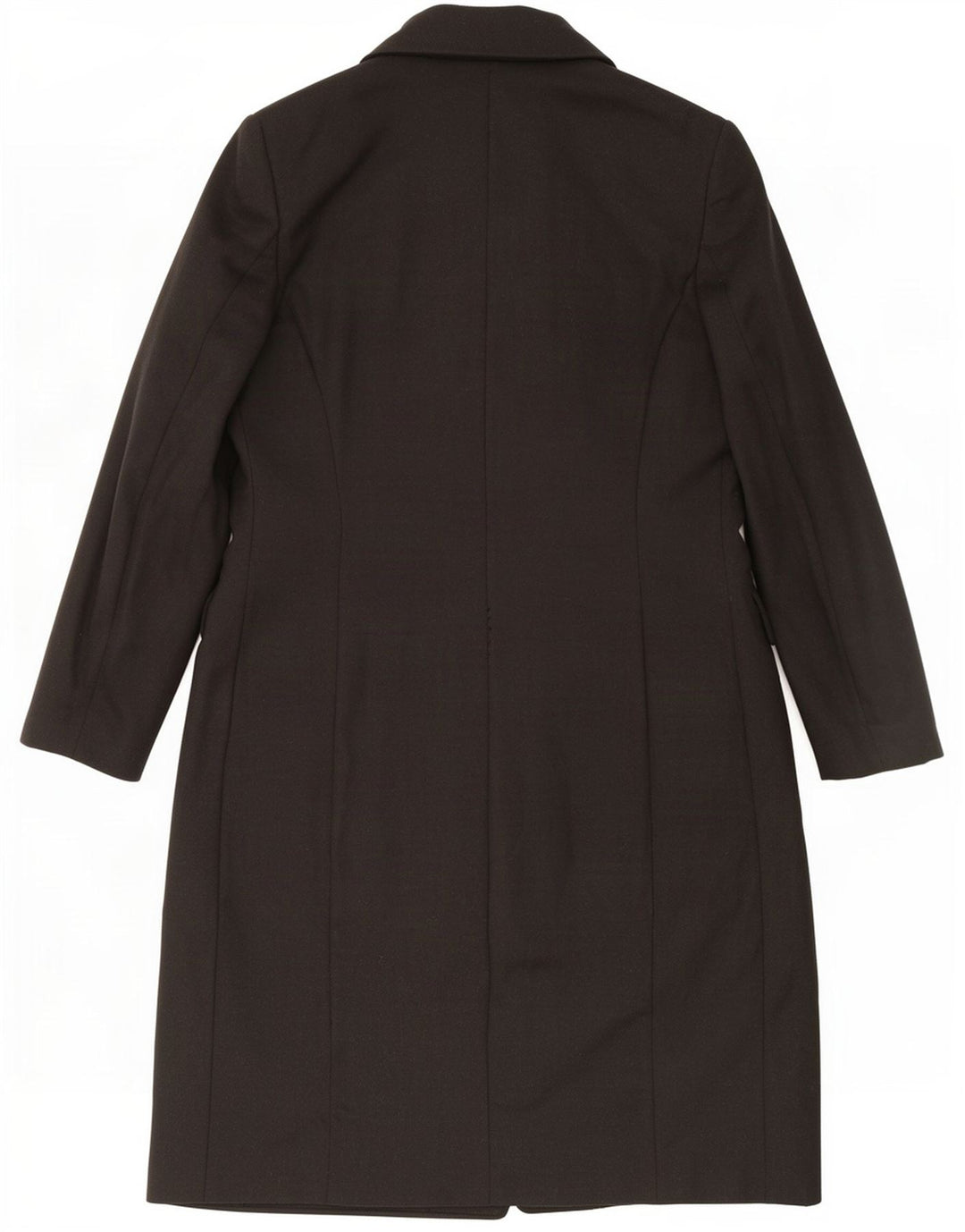 Gina Lebole Womens Double Breasted Coat UK 14 Medium Black