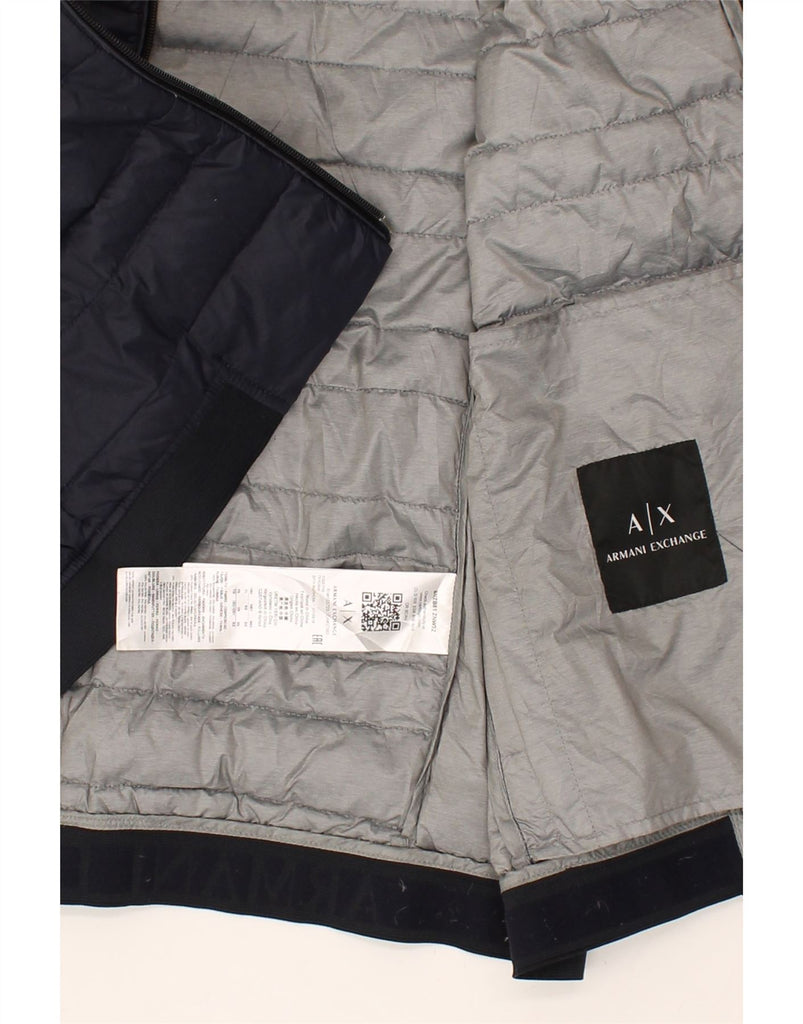 ARMANI EXCHANGE Womens Padded Jacket UK 18 XL Navy Blue Polyamide | Vintage Armani Exchange | Thrift | Second-Hand Armani Exchange | Used Clothing | Messina Hembry 