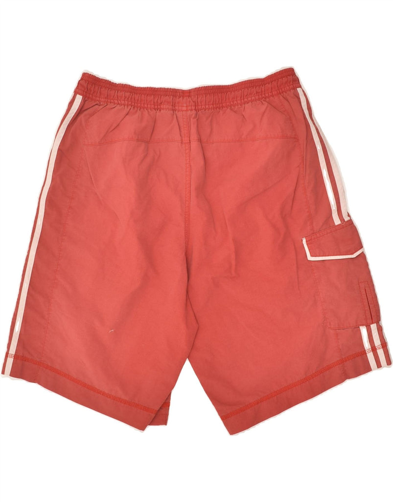 ADIDAS Mens Sport Shorts Medium Red Polyamide | Vintage Adidas | Thrift | Second-Hand Adidas | Used Clothing | Messina Hembry 