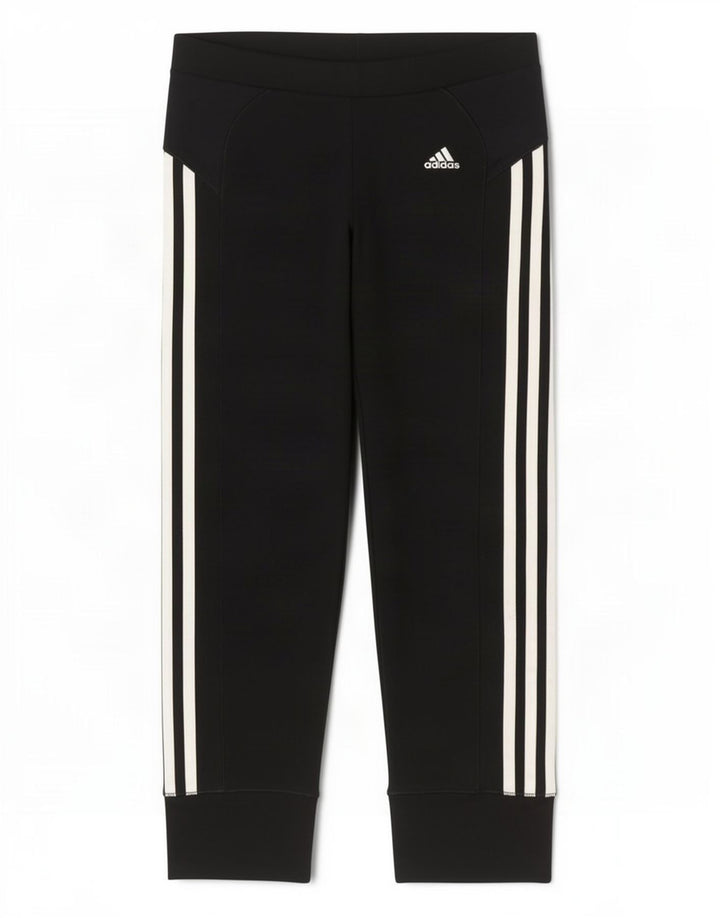 Adidas Womens Climacool Capri Leggings UK 12 Medium Black Polyester