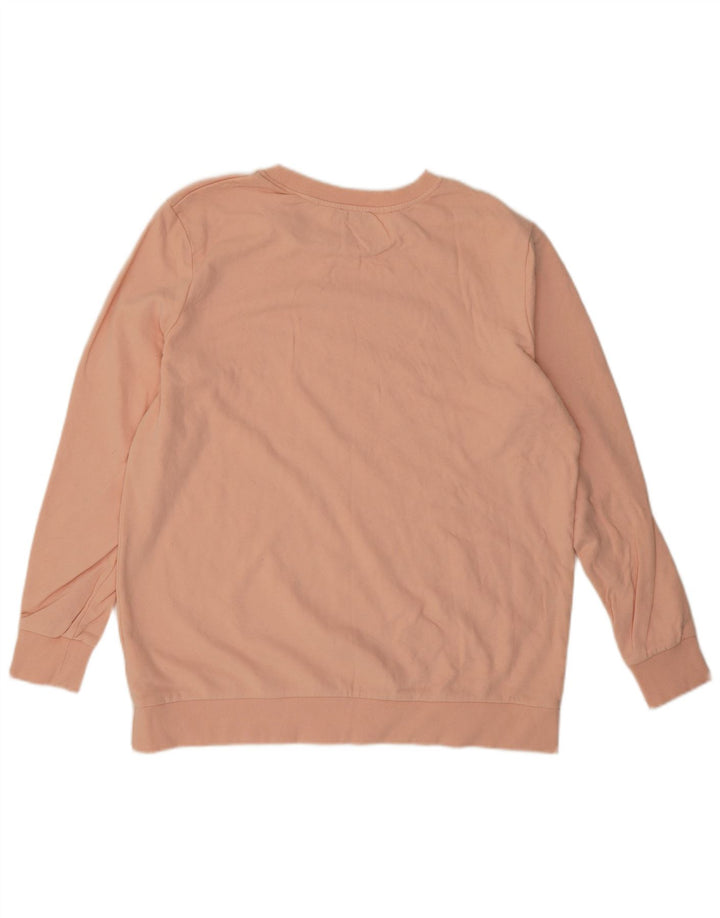 CALVIN KLEIN Mens Graphic Sweatshirt Jumper XL Pink Cotton