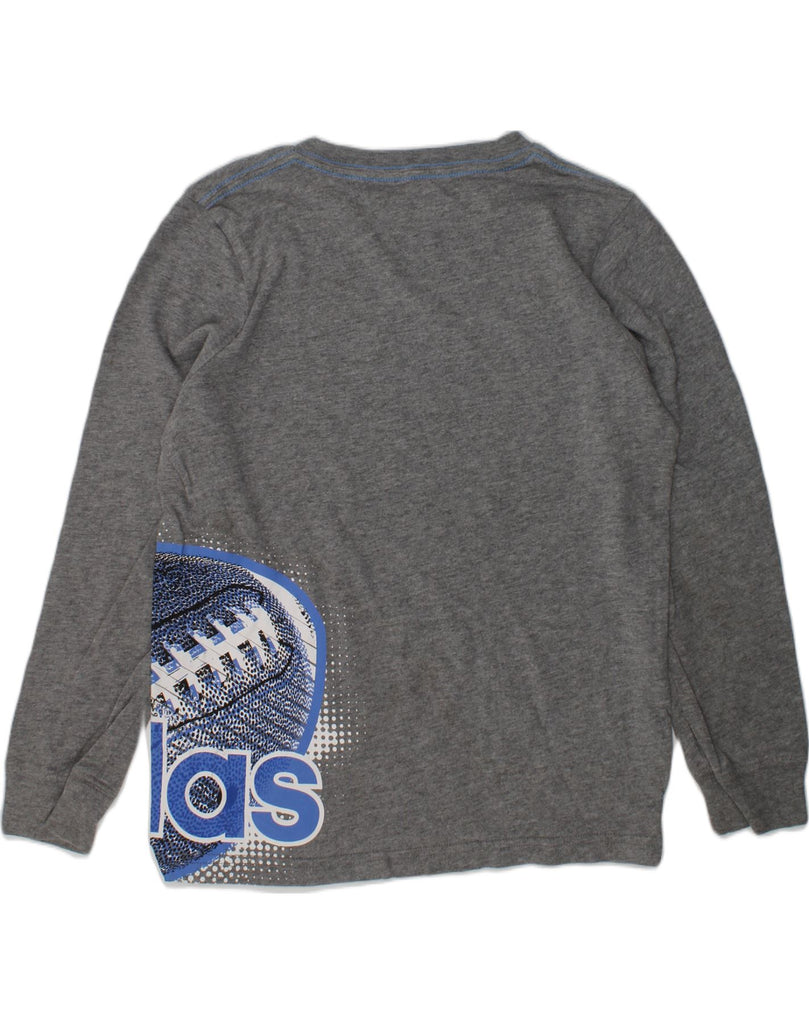 ADIDAS Boys The Go-To Tee Graphic Sweatshirt Jumper 6-7 Years Grey Cotton | Vintage Adidas | Thrift | Second-Hand Adidas | Used Clothing | Messina Hembry 