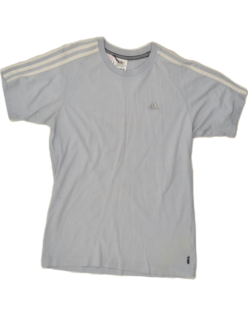 ADIDAS Boys T-Shirt Top 13-14 Years Grey Cotton | Vintage Adidas | Thrift | Second-Hand Adidas | Used Clothing | Messina Hembry 