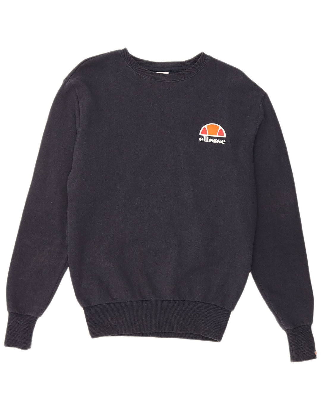 ELLESSE Mens Sweatshirt Jumper XS Navy Blue Cotton