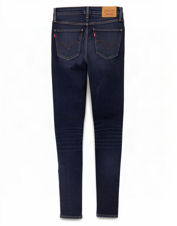 Levi's Womens Super Skinny Jeans W27 L30 Navy Blue Cotton