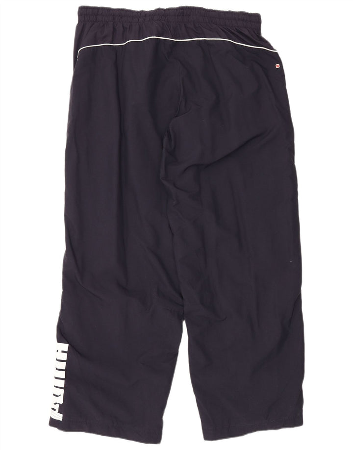 PUMA Mens Graphic Tracksuit Trousers Large  Navy Blue