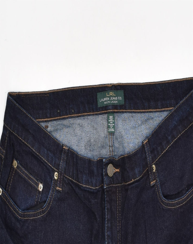 RALPH LAUREN Womens Straight Jeans W40 L28 Navy Blue Cotton | Vintage | Thrift | Second-Hand | Used Clothing | Messina Hembry 