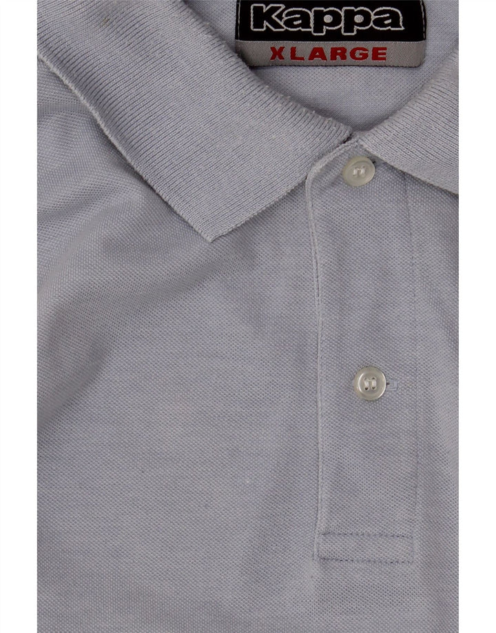 Kappa Mens Polo Shirt XL Blue Cotton