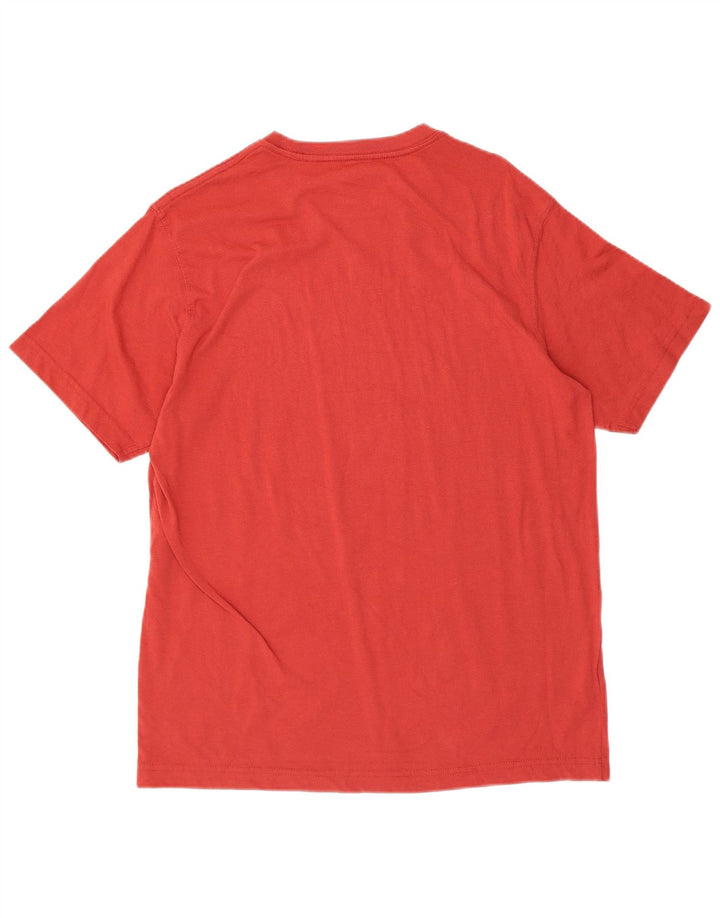 EDDIE BAUER Mens T-Shirt Top Medium Red Cotton
