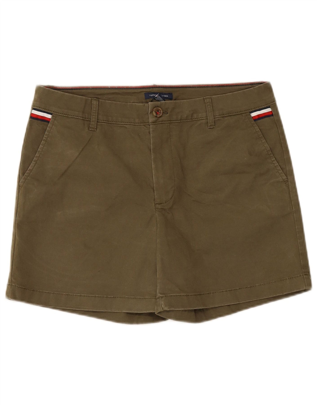 TOMMY HILFIGER Womens Chino Shorts US 6 Medium W32  Khaki Cotton