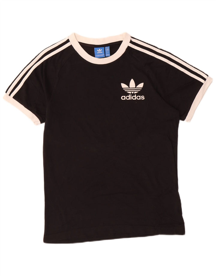ADIDAS Mens T-Shirt Top Small Black Cotton