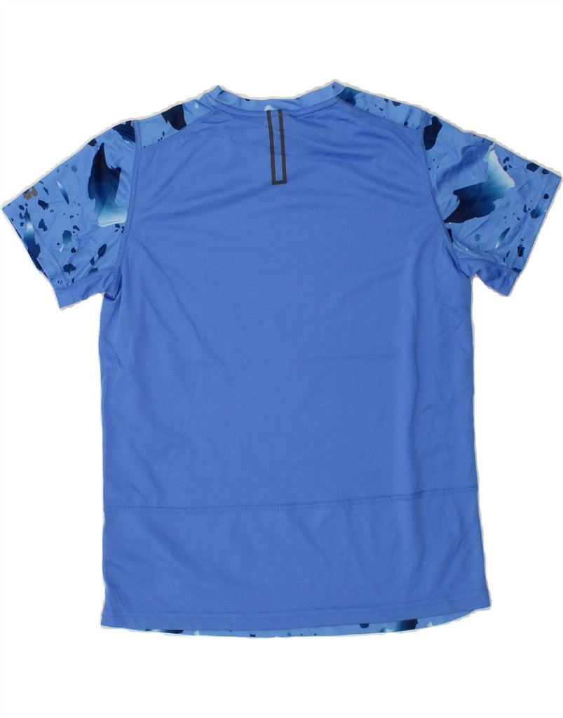 RUSSELL ATHLETIC Boys T-Shirt Top 15-16 Years 2XL  Blue Flecked Polyester Vintage Russell Athletic and Second-Hand Russell Athletic from Messina Hembry 