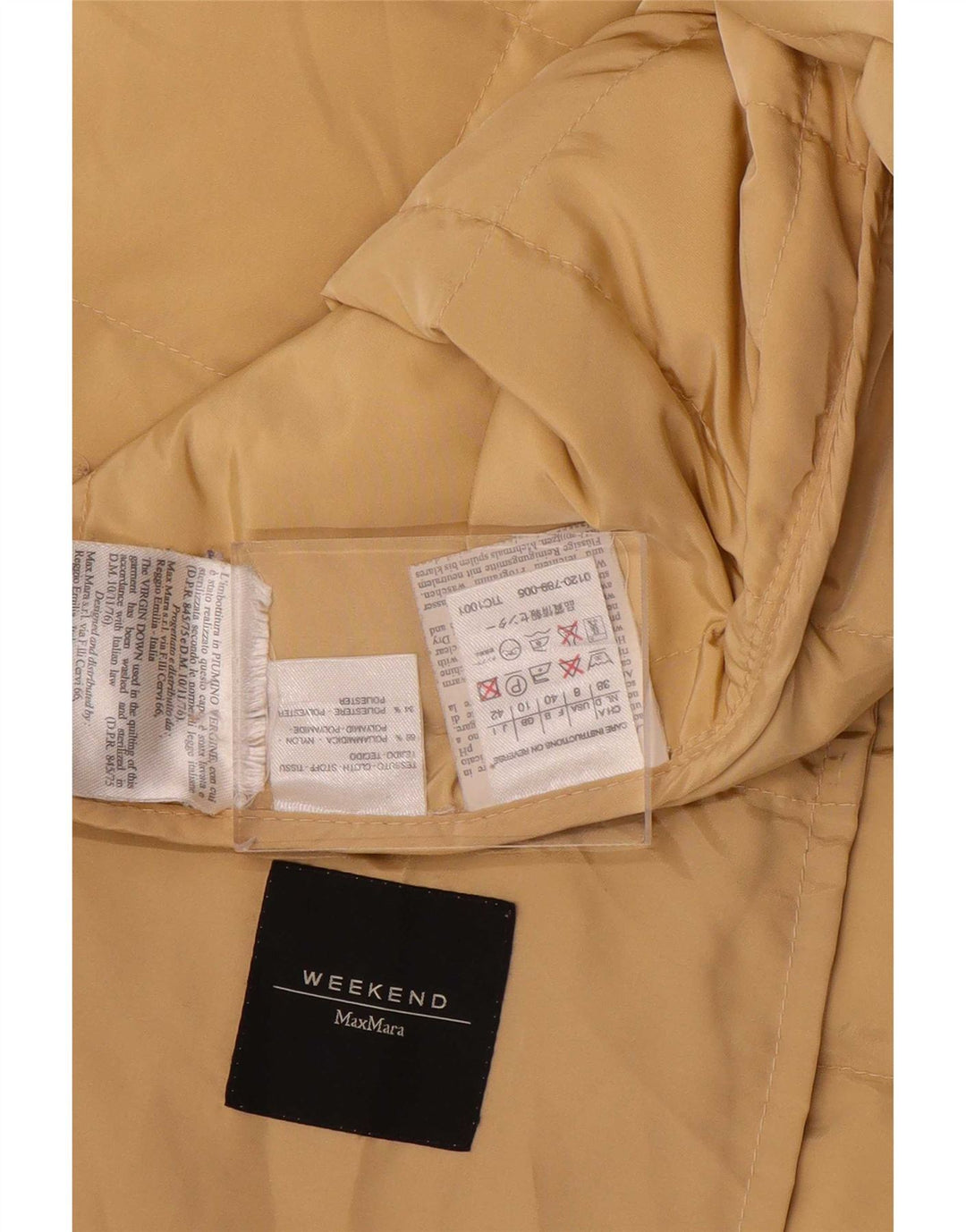 Max Mara Womens Weekend Oversized Padded Jacket UK 10 Small Yellow
