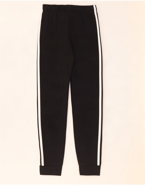 Adidas Girls Tracksuit Trousers Joggers 7-8 Years Black Cotton