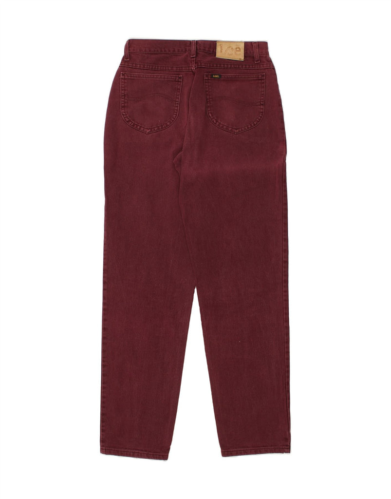 LEE Womens High Waist Tapered Jeans W30 L34 Burgundy Cotton Vintage Lee and Second-Hand Lee from Messina Hembry 