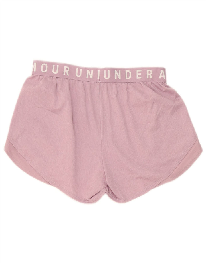 Under Armour Womens Graphic Sport Shorts UK 10 Small Pink Polyester