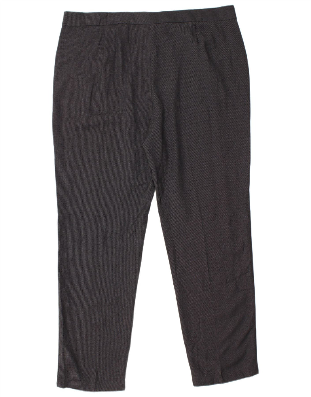 Marks & Spencer Womens Slim Suit Trousers UK 18 XL W40 L30 Grey Polyester