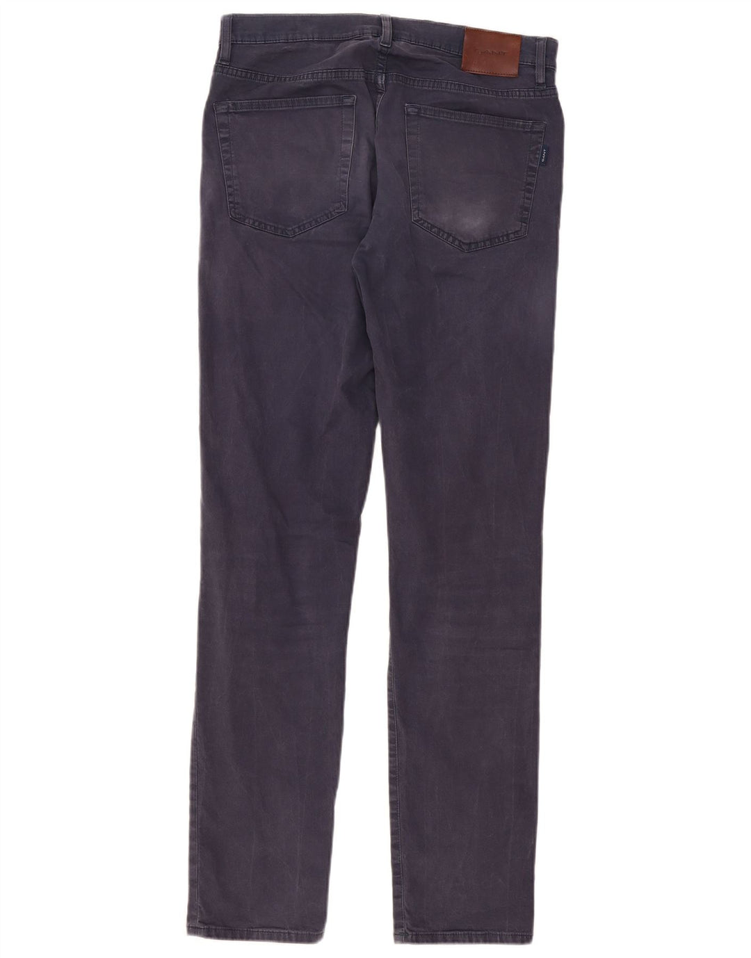 Gant Mens Slim Casual Trousers W30 L34 Navy Blue