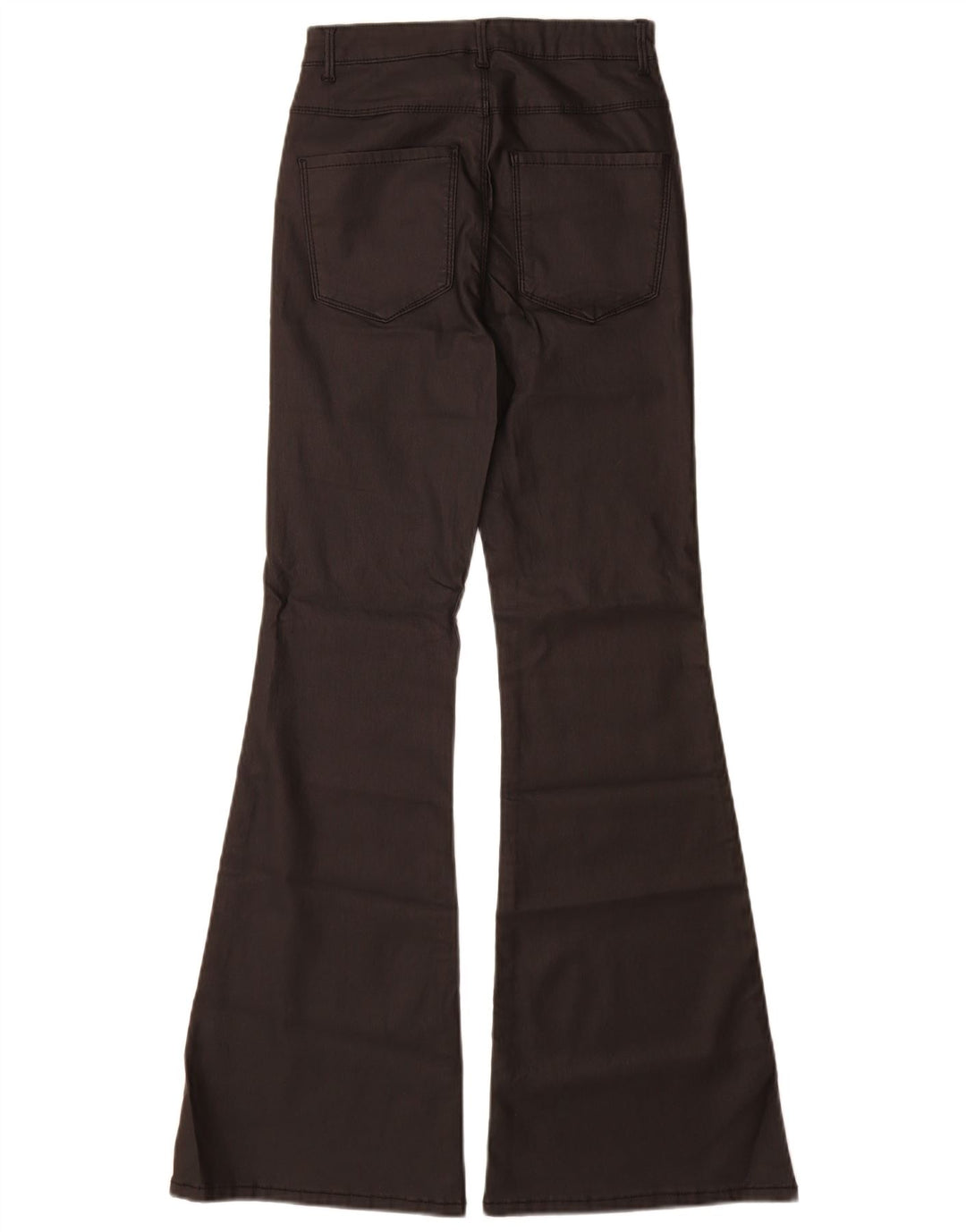 Only Womens Flare Casual Trousers Small W26 L30 Black Viscose
