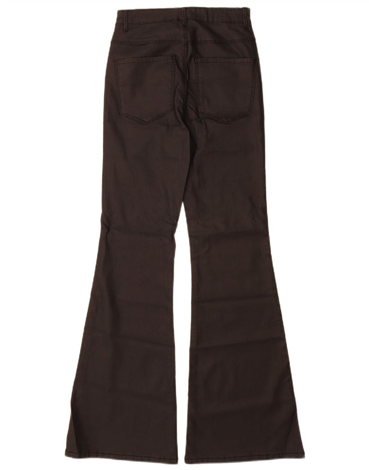 Only Womens Flare Casual Trousers Small W26 L30 Black Viscose
