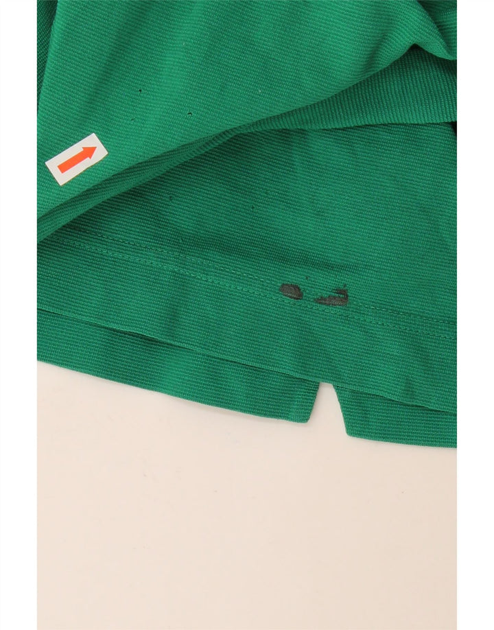 LACOSTE Mens Polo Shirt Size 5 Large Green Cotton