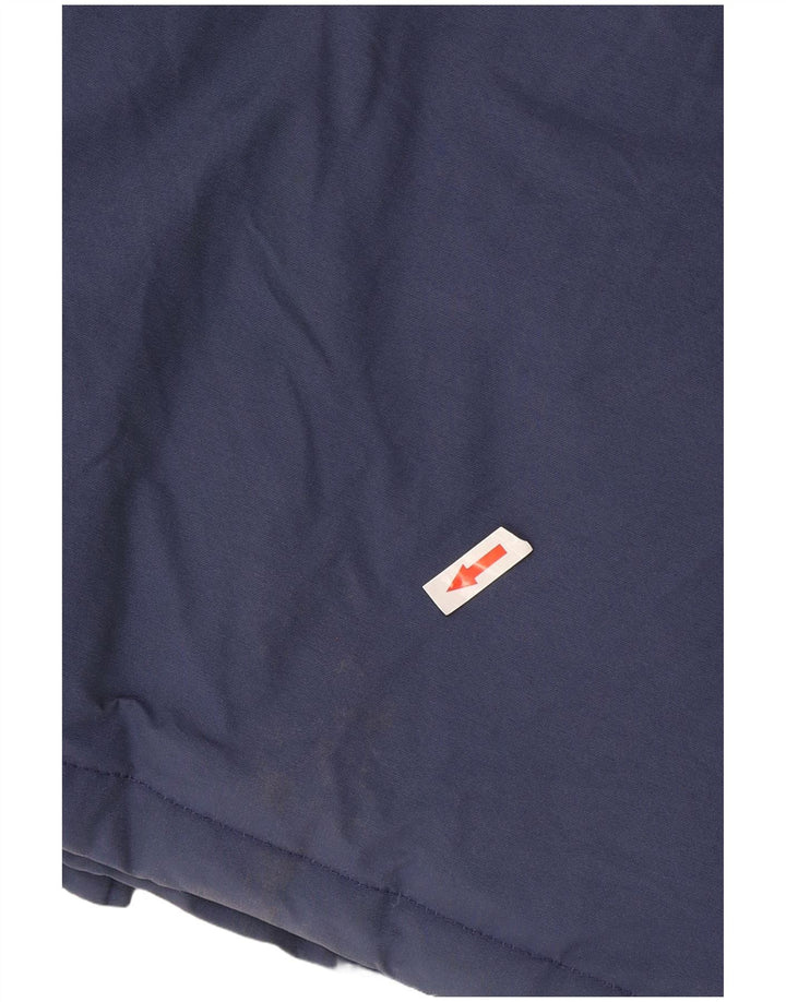 Woolrich Boys Hooded Padded Coat 13-14 Years Blue Cotton