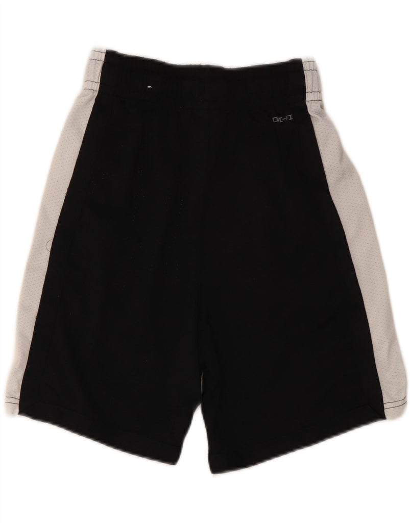 JORDAN Womens Dri Fit Sport Shorts UK 8 Small  Black Colourblock Polyester Vintage Jordan and Second-Hand Jordan from Messina Hembry 