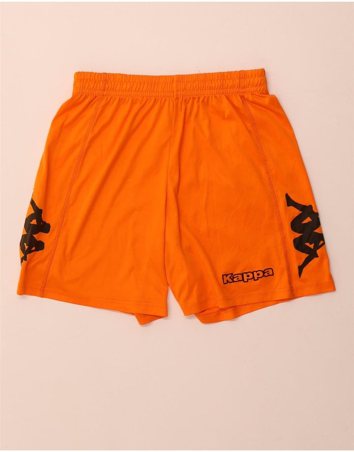 Kappa Mens Graphic Sport Shorts Small  Orange Polyester