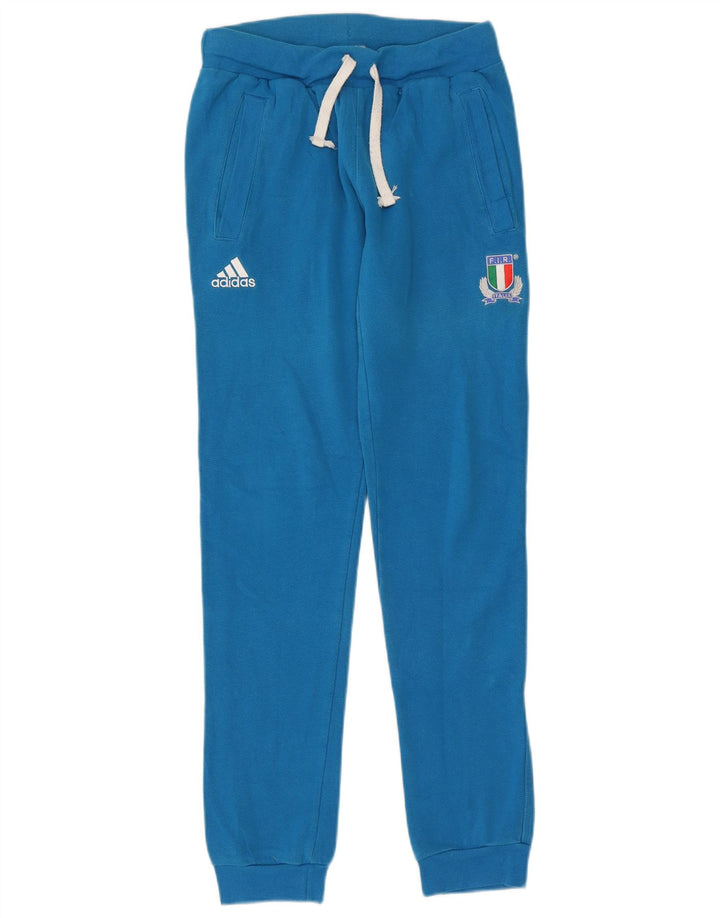Adidas Mens Tracksuit Trousers Joggers Small  Blue Cotton