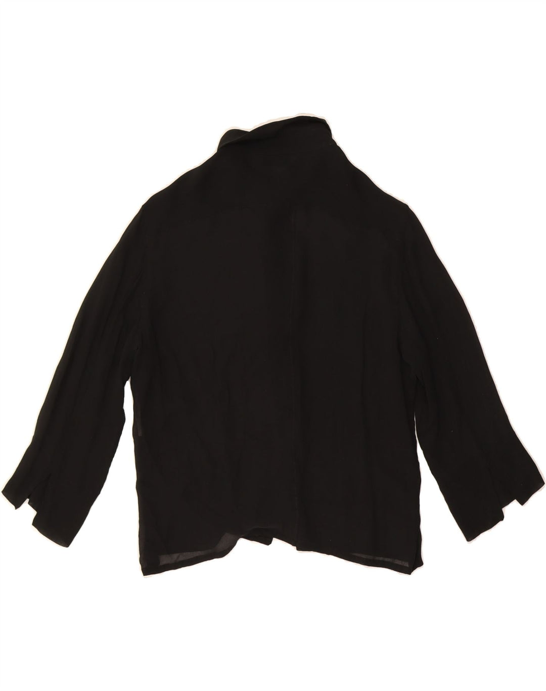 MARELLA Womens 3/4 Sleeve Shirt Blouse IT 42 Medium Black Vintage Marella and Second-Hand Marella from Messina Hembry 
