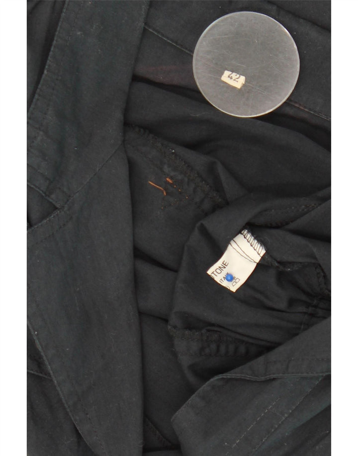 Vintage Womens Jumpsuit IT 42 Medium  Navy Blue Cotton