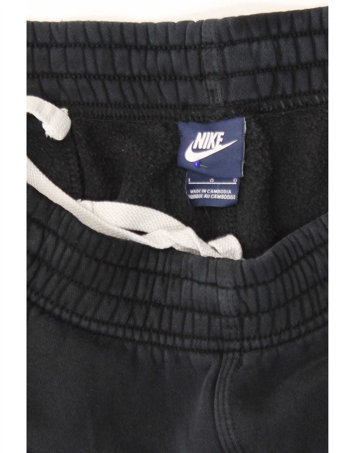 Nike Mens Tracksuit Trousers Joggers Large Black Cotton