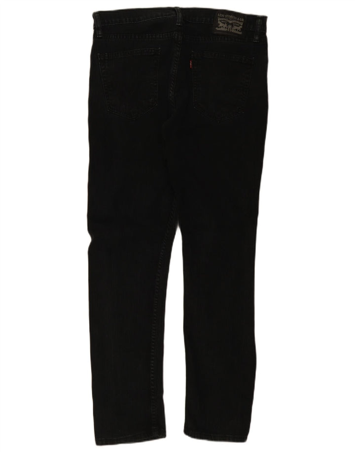 Levi's Mens Slim Jeans W34 L30 Black Cotton