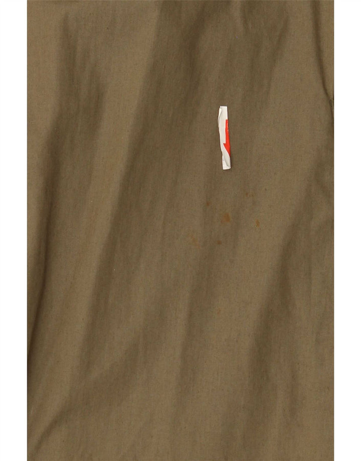 Stratos Mens Overcoat UK 40 Large Khaki Cotton