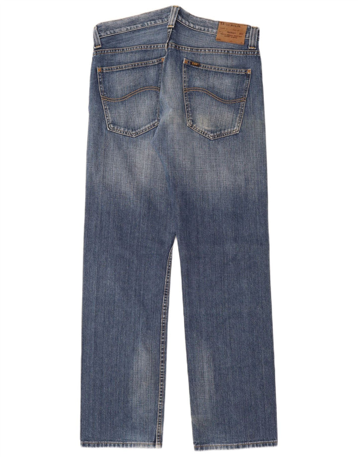 Lee Mens Ripley Straight Jeans W34 L34 Blue Cotton