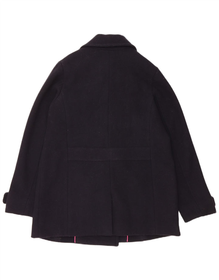 Crew Clothing Womens Pea Coat UK 14 Medium Navy Blue Wool