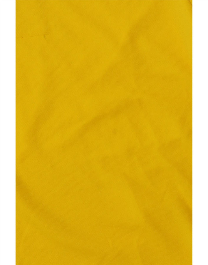 ADIDAS Mens Climalite T-Shirt Top Medium Yellow Polyester