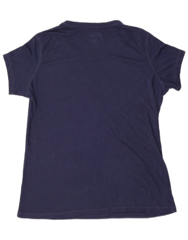 NFL Womens Dallas Cowboys Graphic T-Shirt Top UK 18 XL Navy Blue Polyester