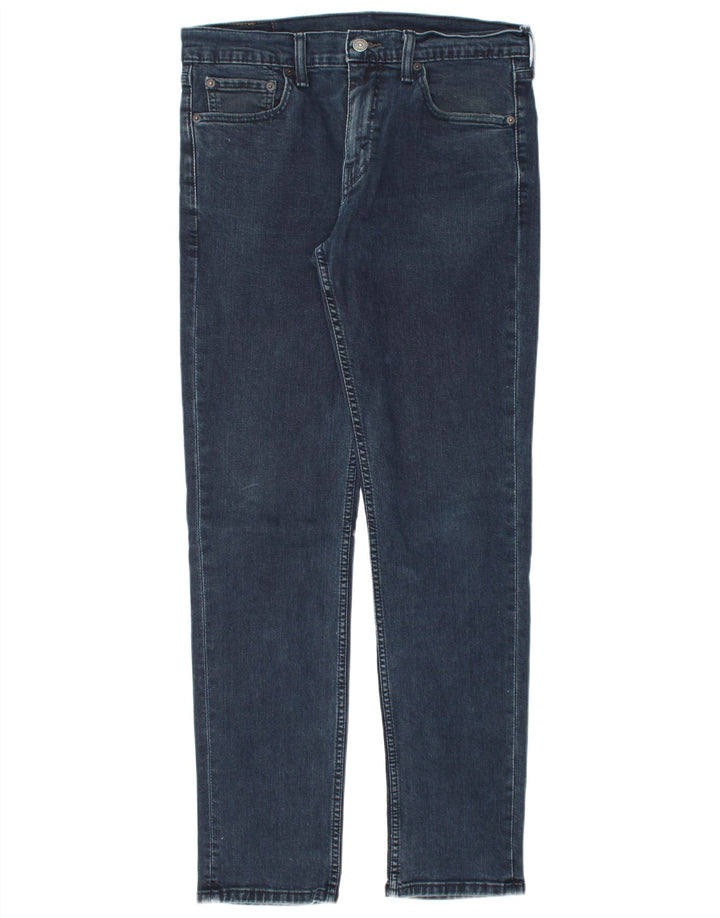 LEVI'S Mens 511 Slim Jeans W32 L32 Navy Blue Cotton