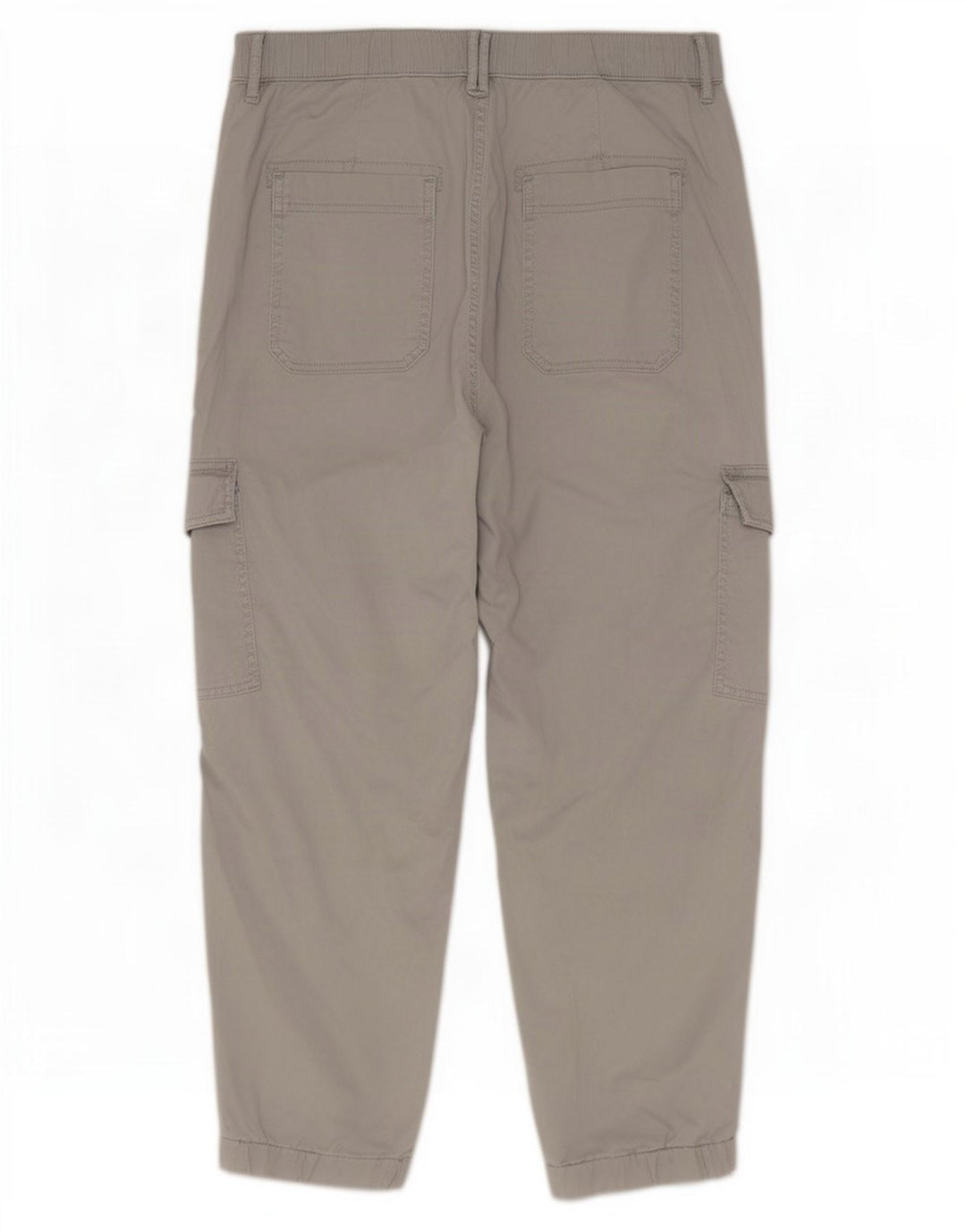 Marks & Spencer Womens Crop Cargo Trousers UK 14 Medium W30 L25 Grey
