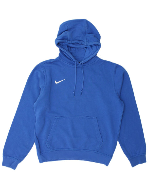 Nike Mens Hoodie Jumper Small Blue Cotton