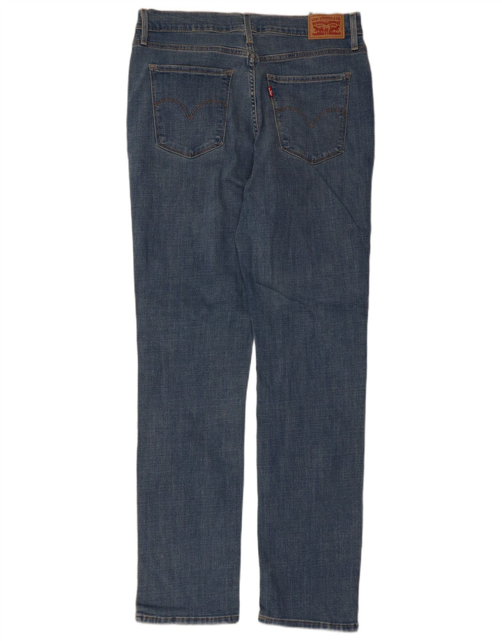 Levi's Womens 724 High Rise Straight Jeans W32 L32 Blue Cotton