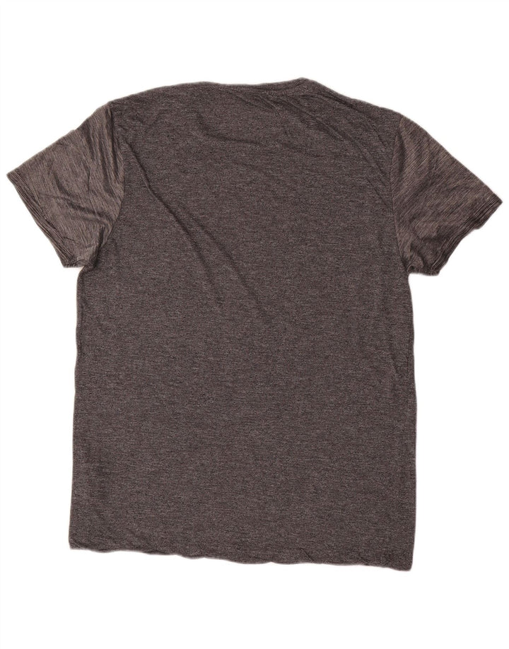 ALL SAINTS Mens T-Shirt Top Large Grey Viscose