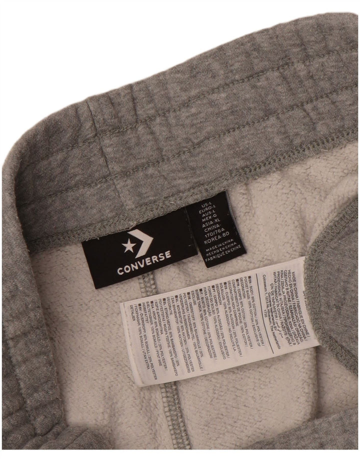 Converse Mens Tracksuit Trousers Joggers Large  Grey Cotton