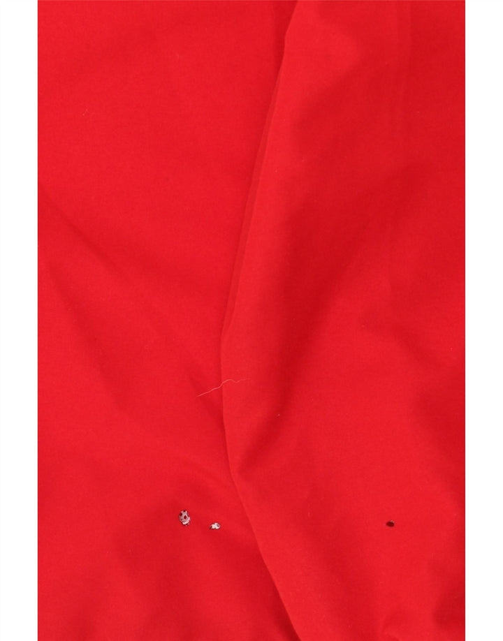 Adidas Mens Tracksuit Top Jacket UK 42/44 Large Red Colourblock Polyester