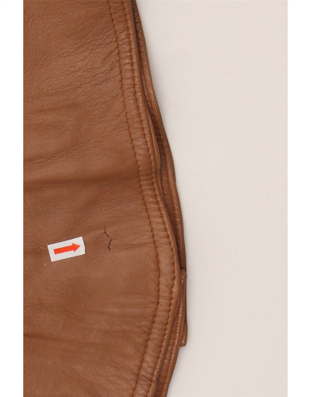 Vintage Womens Leather Jacket UK 14 Medium Brown Leather