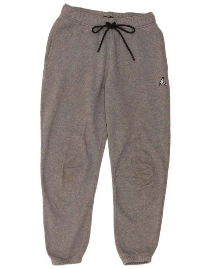 Jordan Mens Tracksuit Trousers Joggers Small  Grey Cotton