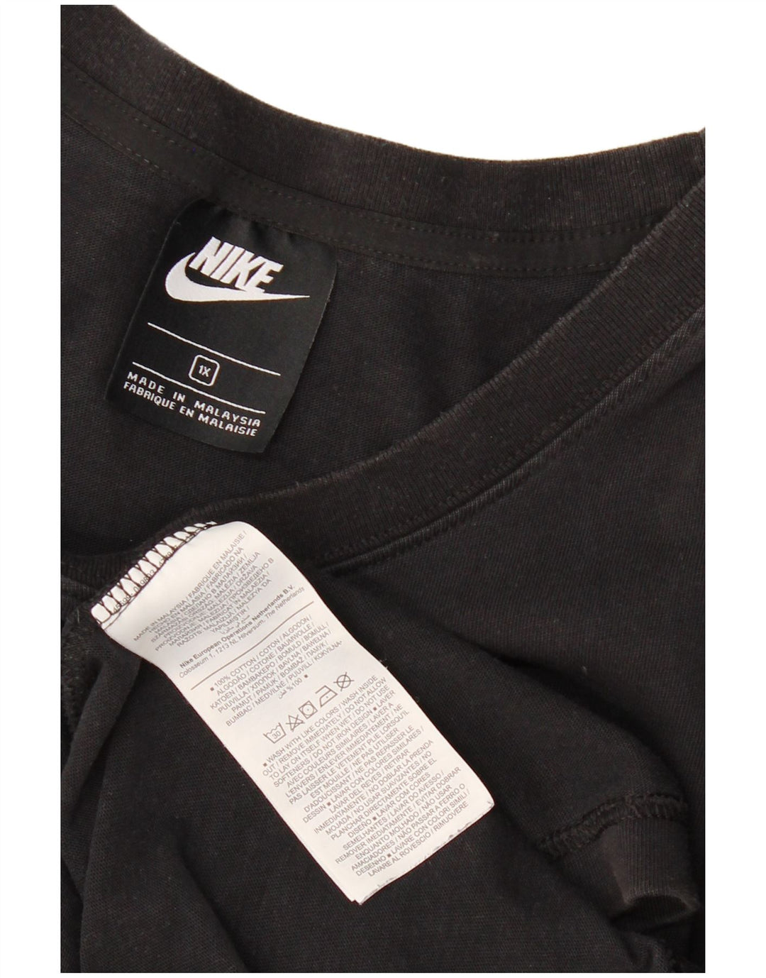 Nike Mens Graphic T-Shirt Top XL Black Cotton