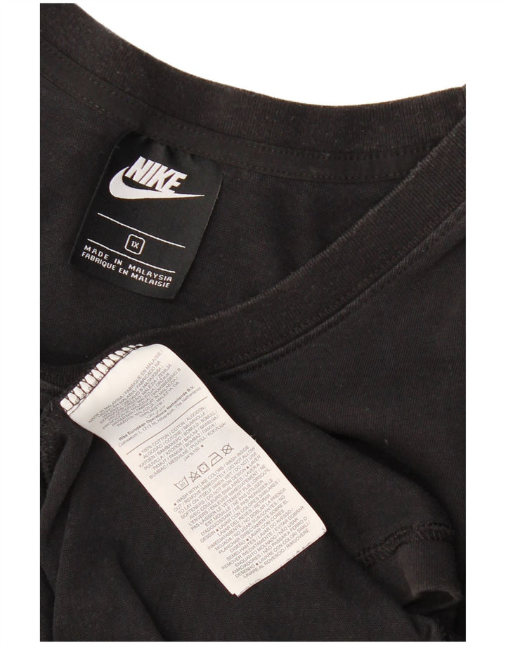 Nike Mens Graphic T-Shirt Top XL Black Cotton