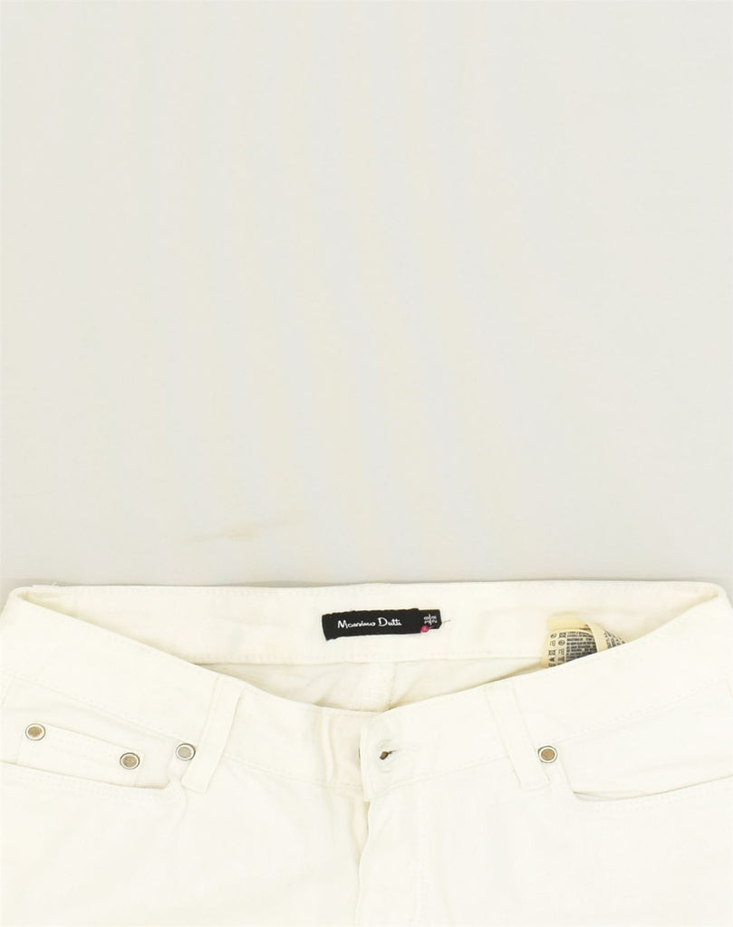 MASSIMO DUTTI Womens Slim Jeans W28 L29  White Cotton | Vintage Massimo Dutti | Thrift | Second-Hand Massimo Dutti | Used Clothing | Messina Hembry 